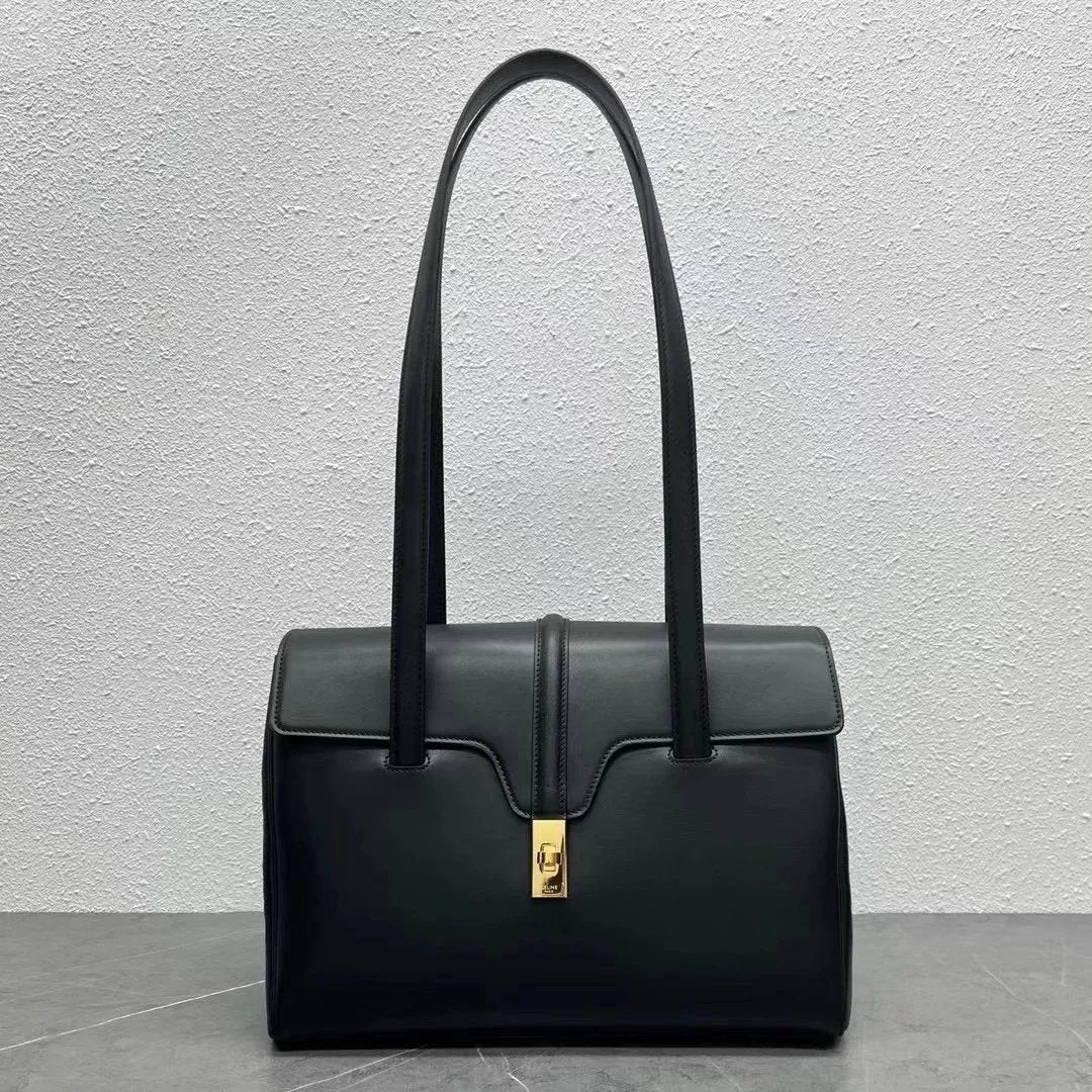 Celine women's bag Top version 【Level Surrogate Shopping】SOFT16Medium32cm Large Size38cm Large Shopping Bag Computer Bag Office Intellectual Handbag Shopping Bag Commuter Bag Tote Tote Bag Selene Women's Bag