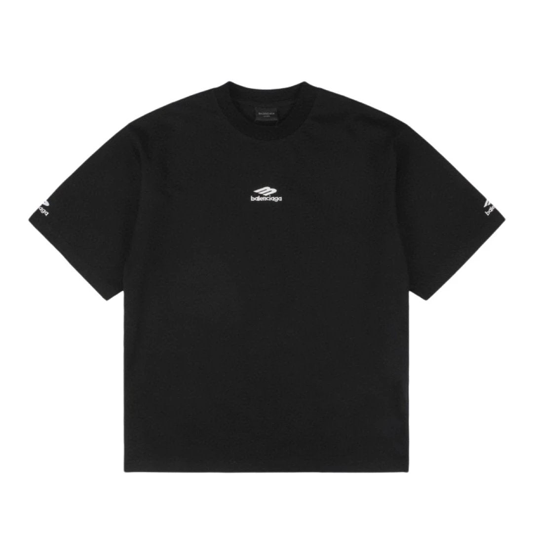 Balenciaga T-shirt Small chest m Embroidery logo round Neck Short Sleeve25ss New Pure Cotton Unisex Style T Casual T-Shirt Base Layer Shirt OS Loose Fit Half Sleeve Top Plus Size