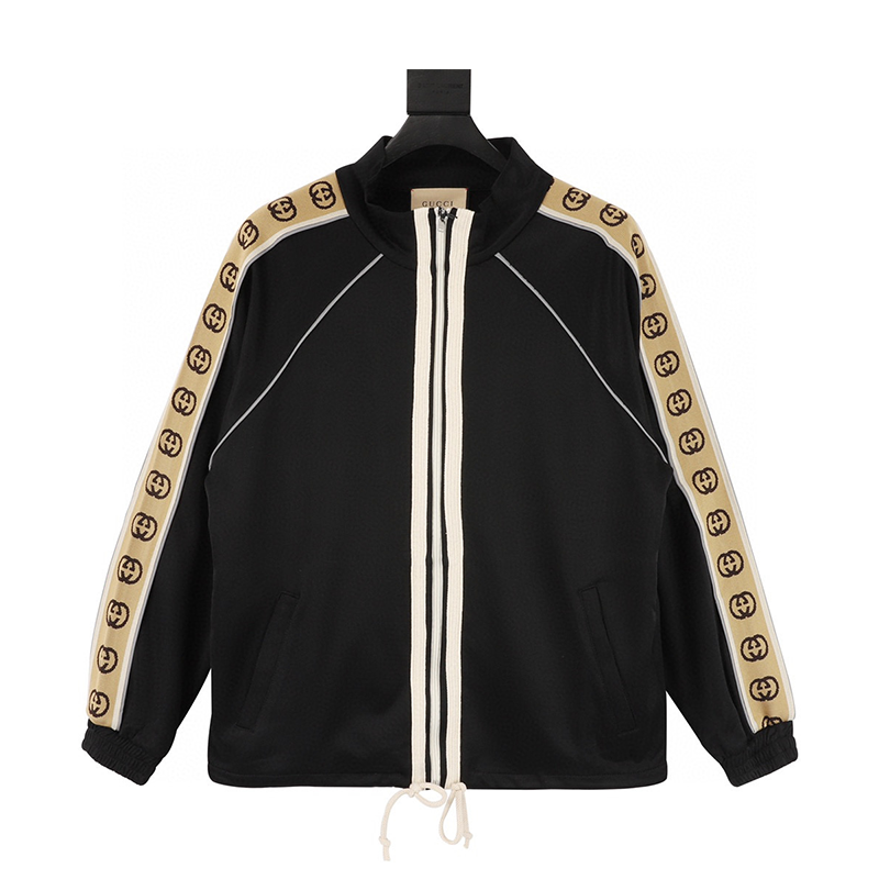 Gucci Jackets Side Reflective Woven Tape Coat for Men and Women