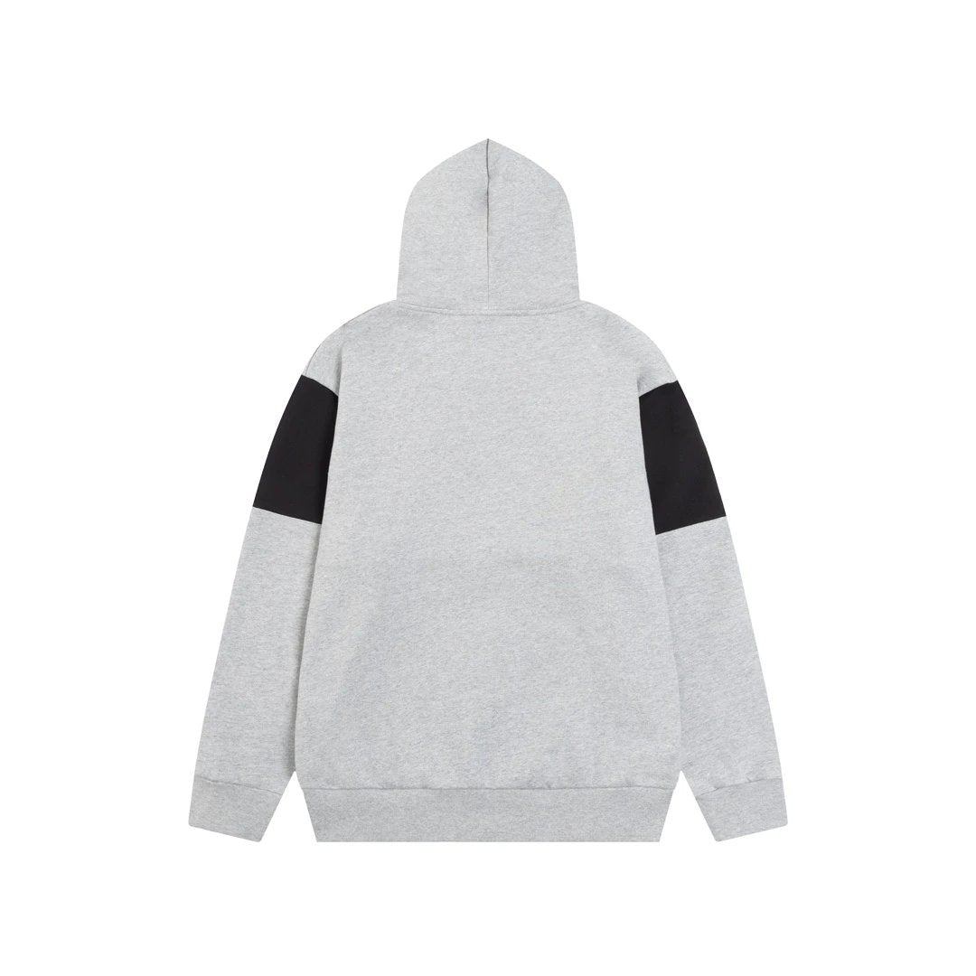 Balenciaga Hoodie Micro Logo Embroidered Zipper Hoodie Sweatshirt Unisex Sports Casual OS Loose fit versatile style