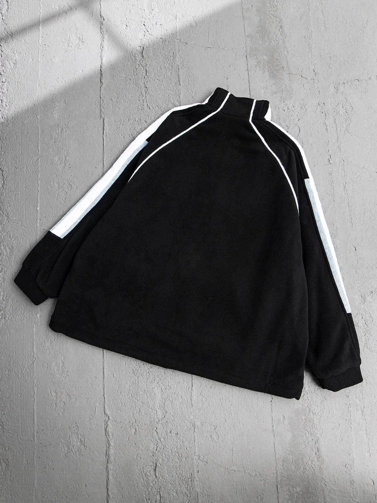 Balenciaga Down Jacket Double Hook Embroidered Striped Patchwork Fleece Jacket Casual Loose Stand Collar Warm Thickened Cotton Coat Unisex os Version24ss New Winter Products