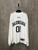 Balenciaga Hoodie 25ss Basketball Series01Long Sleeve Crew Neck Sweatshirt Unisex Loose Fit Versatile