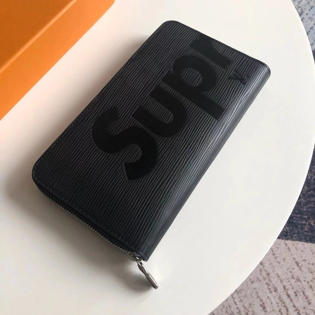 Louis Vuitton LV Wallets/Clutches Top version 【Original Leather】Men's and Women's Wallet Full Series M67541M67542M67543M67544M67548supreme Series Water Ripple Leather Silk Screen Wallet Card Holder the Suit Wallet Long Wallet Handbag