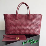 Bottega Veneta Women's Bag Top version 【Surrogate Shopping Edition】New Arrival MiniCabat Limited Mini Basket Tote Cabat Woven Bag Portable Shopping Basket Bag Woven Vegetable Basket New Woven Shopping Basket Bag Treasure Dish Jia Woven Oversized Shopping