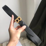 Balenciaga Belt Top version Women's Original Order Belt Fashion Retro Belt BB Distressed Men's Belt Buckle Men's and Women's Business Casual Belt Belt Women's Belt Belt Women's