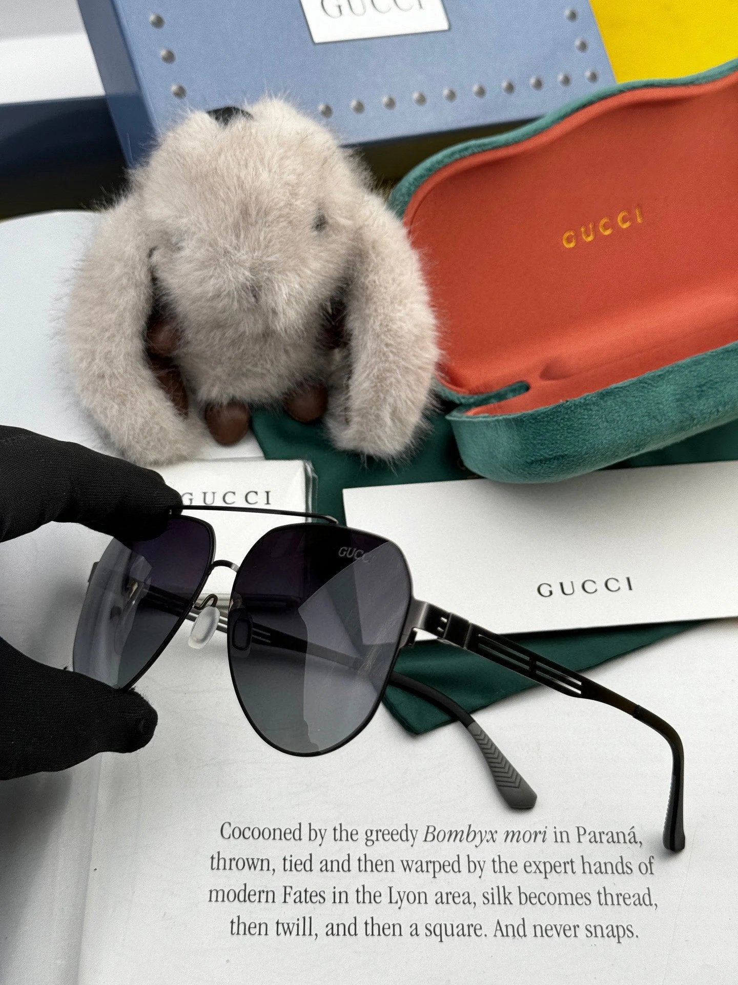 Gucci Sunglasses Sun ip Plated Sunglasses Slimming No Degree Sun Protection UV Men Women Couple Same Style Driving Beach Fishing25ss New Sports Casual Versatile