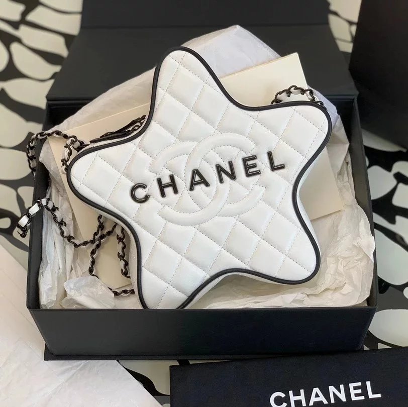 Chanel Women's Bag Top version 【**Original Surrogate Shopping Edition】chane/24C Five-Pointed Star Bag Five-Pointed Star Bag Women's Bag Crossbody Bag Shoulder Bag Chain Bag New New Star Bag VirginieViard Star Bag Middle-Aged Bag AS4579