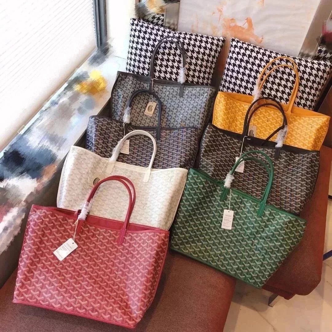 Goyard Bag Top version Tote Tote Bag Shopping Bag Mother and Child Bag Double-Sided Leather Double-Sided Available Handbag Shoulder Bag Underarm Women's Bag