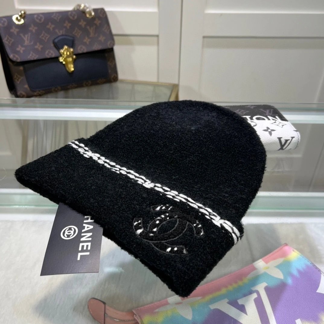 Chanel Hat Casual Hat High Quality Fashion Fashion Brand logo Embroidery Knitted Hat！