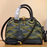 Louis Vuitton LV Women's Bag Top version 【High Version Original Leather】New Diamond Quilted Pattern A1maBB Shell Bag Original Sheepskin Shoulder Messenger Bag Portable Women's Bag AlmaBB Handbag M23666