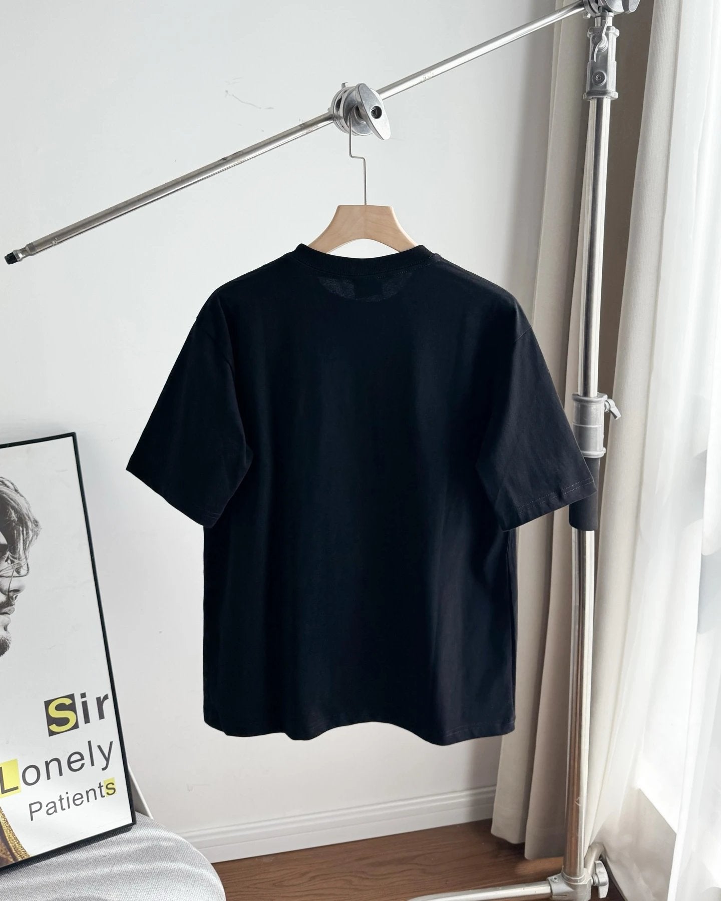 Balenciaga T-shirt Chest Character Letter Pattern Print logo round Neck Short Sleeve25ss New Pure Cotton Unisex Style T T-shirt OS Loose Fit Base Shirt Half Sleeve T-Shirt Top Half Sleeve