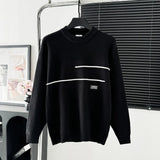 Burberry Sweater Chest Patch logo round Neck Sweater25ss Spring New Thickened Long Sleeve Pullover Unisex OS Loose Fit Lazy Style Top Versatile Casual Jacket