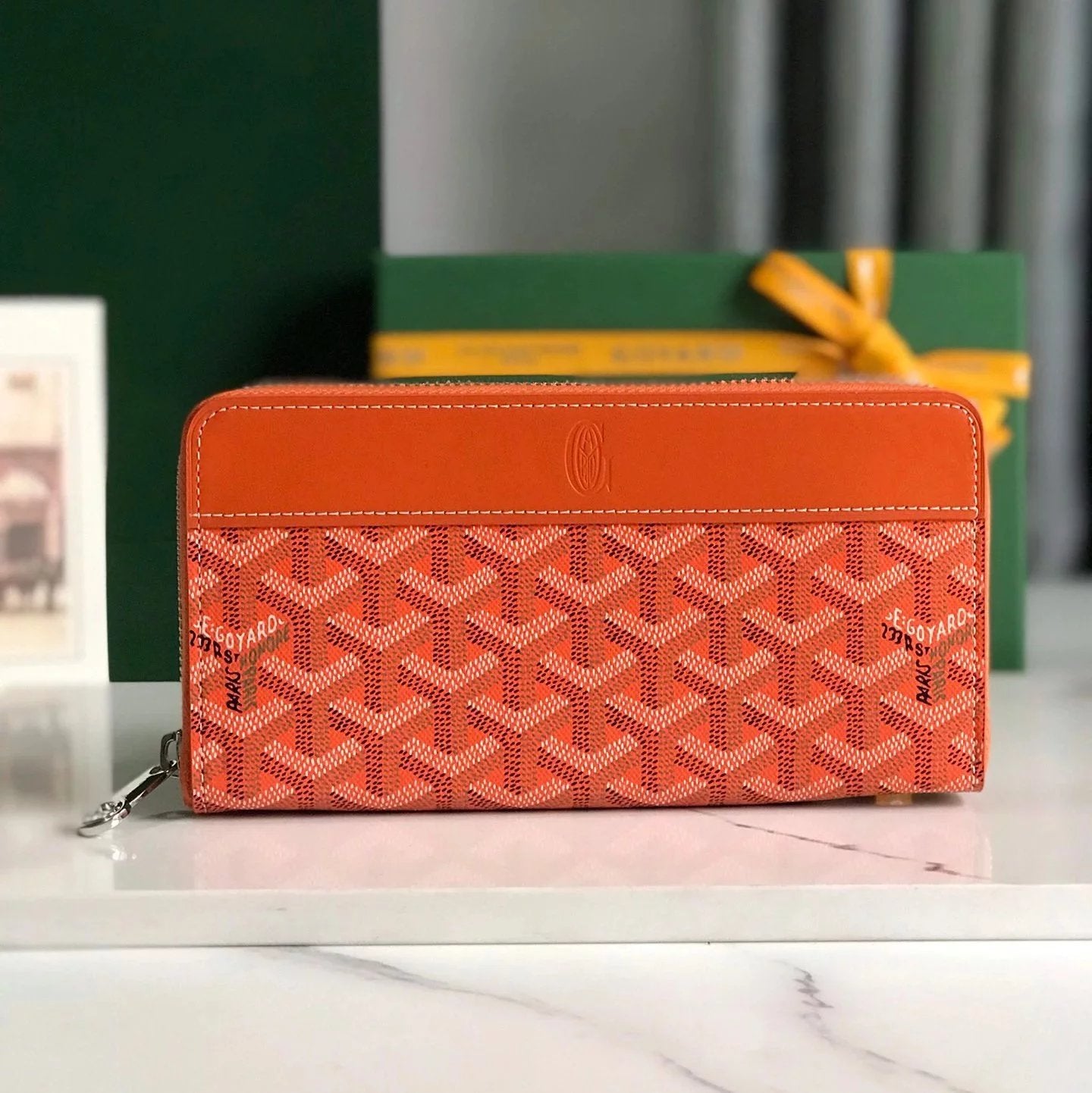 Goyard Bag Top version 【Super Original Leather】New Product MATIGNON Long Zip Wallet Handbag Card Holder Card Holder Contains12One Card Slot、Central Zipper Pocket and Two Large Storage Compartments、Cards Can Be Placed、Paper note、Coins and Other Daily Docum