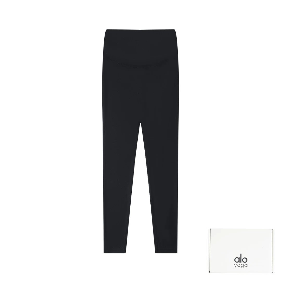 Alo Yoga Yoga Pants Back Small Logo Print logo Cuffed Sweatpants25ss Spring Summer New Women's Cotton Sweatpants Loose Fit Drawstring Plus Size Casual Pants