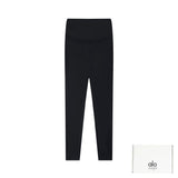 Alo Yoga Yoga Pants Back Small Logo Print logo Cuffed Sweatpants25ss Spring Summer New Women's Cotton Sweatpants Loose Fit Drawstring Plus Size Casual Pants