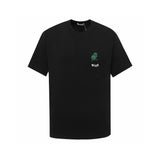 Dior T-shirt Cartoon Pattern Embroidered Letter Crew Neck Short Sleeve Pure Cotton T T-shirt OS Loose Fit Unisex Base Shirt Summer New Casual Simple T-Shirt