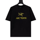Arc'teryx T-shirt Chest Brand Pattern Print logo round Neck Short Sleeve25ss New Pure Cotton Unisex Style T T-shirt OS Loose Fit Base Shirt Half Sleeve T-Shirt Top Half Sleeve