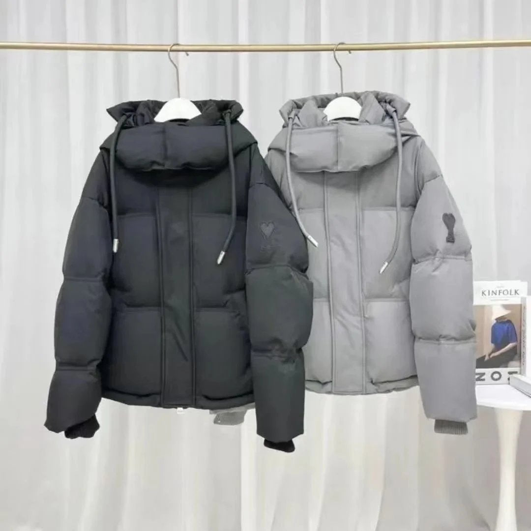 Ami Down jacket A Fashion down Jacket Black Label