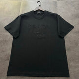 PRADA T-shirt Solid Color Letter Embroidery on the Chest logo round Neck Short Sleeve25ss New Pure Cotton Unisex Style T T-shirt OS Loose Fit Base Shirt Top Half Sleeve T-Shirt