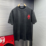 Chrome Hearts T-shirt Printing logo round Neck Short Sleeve25ss New Pure Cotton Unisex Style T T-shirt OS Loose Fit Base Shirt Half Sleeve T-Shirt Top Half Sleeve