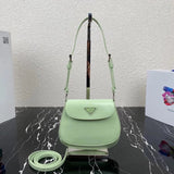 PRADA Bag Top version cleo Series New Ladies Hobo Mirror Calfskin Flap Bag Underarm Bag Vintage Bag Handbag Shoulder Bag Crossbody Bag Women's Bag1BD311