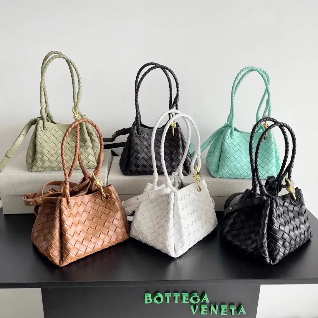 Bottega Veneta Women's Bag Top version 【Highest Version Original Leather】24New Shu Qi Same Style Parachute Package Woven Bag Shoulder Bag Messenger Bag Handbag parachute Handbag Parachute Package！Continuation of Women's Bag Classic Bag，Collection Hand Car