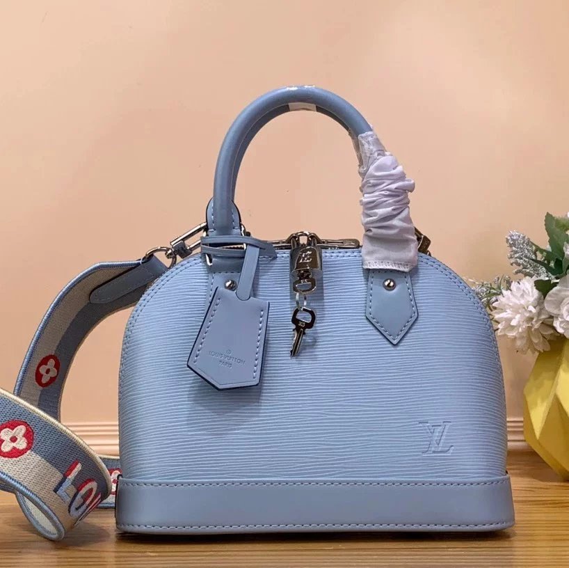 Louis Vuitton LV Women's Bag Top version Classic Chessboard Plaid Presbyopic Shell Bag Handbag Crossbody Shoulder Bag23New Water Ripple Cowhide Series New Handbag Shell Bag Women's Bag