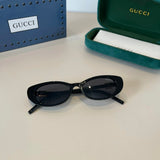Gucci Sunglasses Letter Rhinestone Temple Sunglasses Slimming Non-Prescription UV Protection Unisex Couple Style Driving Beach Fishing25ss New Sports Casual Versatile
