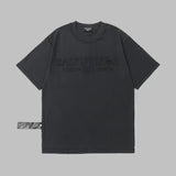 Balenciaga T-shirt Chest Letter Patch Embroidery logo round Neck Short Sleeve25ss New Pure Cotton Unisex Style T T-shirt OS Loose Fit Base Shirt Half Sleeve T-Shirt Top Half Sleeve