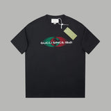Gucci T-shirt Classic red and green G Wow Glue Thick Board logo round Neck Short Sleeve25ss New Pure Cotton Unisex T-Shirt T T-shirt OS Loose Fit Base Shirt Top with Half Sleeves