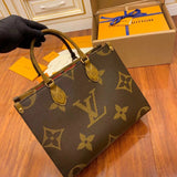 Louis Vuitton LV Women's Bag Top version 2021New Tote Bag Presbyopic Color Matching Shopping Bag Shoulder Messenger Handbag Tote Bag Small Women Bag Women's Bag