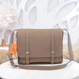 Hermes men's bag Top version High-End Men's and Women's Bags Shoulder Bag Crossbody Bag Men's and Women's Universal H Steve steve One of the Classic Masterpieces of Double-Drawer Belt, Original Factory togo Leather
