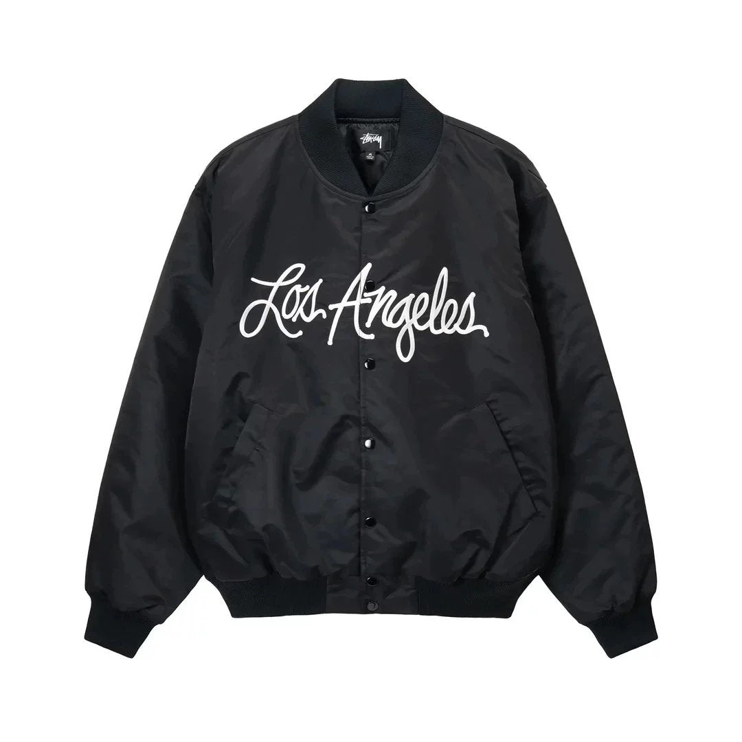 Stussy Jackets Top Version Counter Same Style Spring and Autumn Fashion Brand Men's and Women's Baseball Uniform Casual Flight Jacket