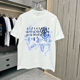 Maison Margiela T-shirt Chest Number Dot Print logo round Neck Short Sleeve25ss New pure cotton T Unisex T-Shirt OS Drop Shoulder Loose Fit Base Shirt Top T-Shirt Short Sleeve