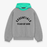 ESSENTIALS Hoodie Top Version Hooded Sweater Double Line Fleece-lined High Street Loose Color Matching Hoodie