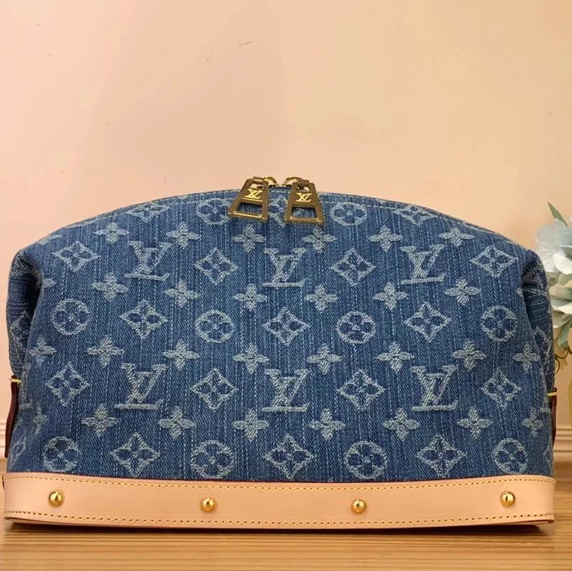 Louis Vuitton LV Wallets/Clutches Denim Denim Purse Wallet Collection Real Shot M82960Denim Mahjong Bag Women's Bag Clutch Chain Bag Shoulder Underarm Bag Handbag Victorine Denim Wallet zippy Denim Zipper Wallet Coin Purse Keychain Coin Purse M82959/58/57
