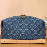 Louis Vuitton LV Wallets/Clutches Denim Denim Purse Wallet Collection Real Shot M82960Denim Mahjong Bag Women's Bag Clutch Chain Bag Shoulder Underarm Bag Handbag Victorine Denim Wallet zippy Denim Zipper Wallet Coin Purse Keychain Coin Purse M82959/58/57