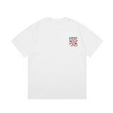 LOEWE T-shirt Color-block Letter Print logo round Neck Short Sleeve25ss New Pure Cotton Unisex Style T T-shirt OS Loose Fit Base Shirt Short Sleeve Top T-Shirt