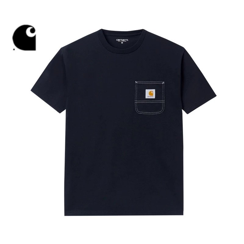 Carhartt T-Shirt Top Version Short Sleeve T T-shirt Men's Spring New Classic LOGO Label Stitching Pocket