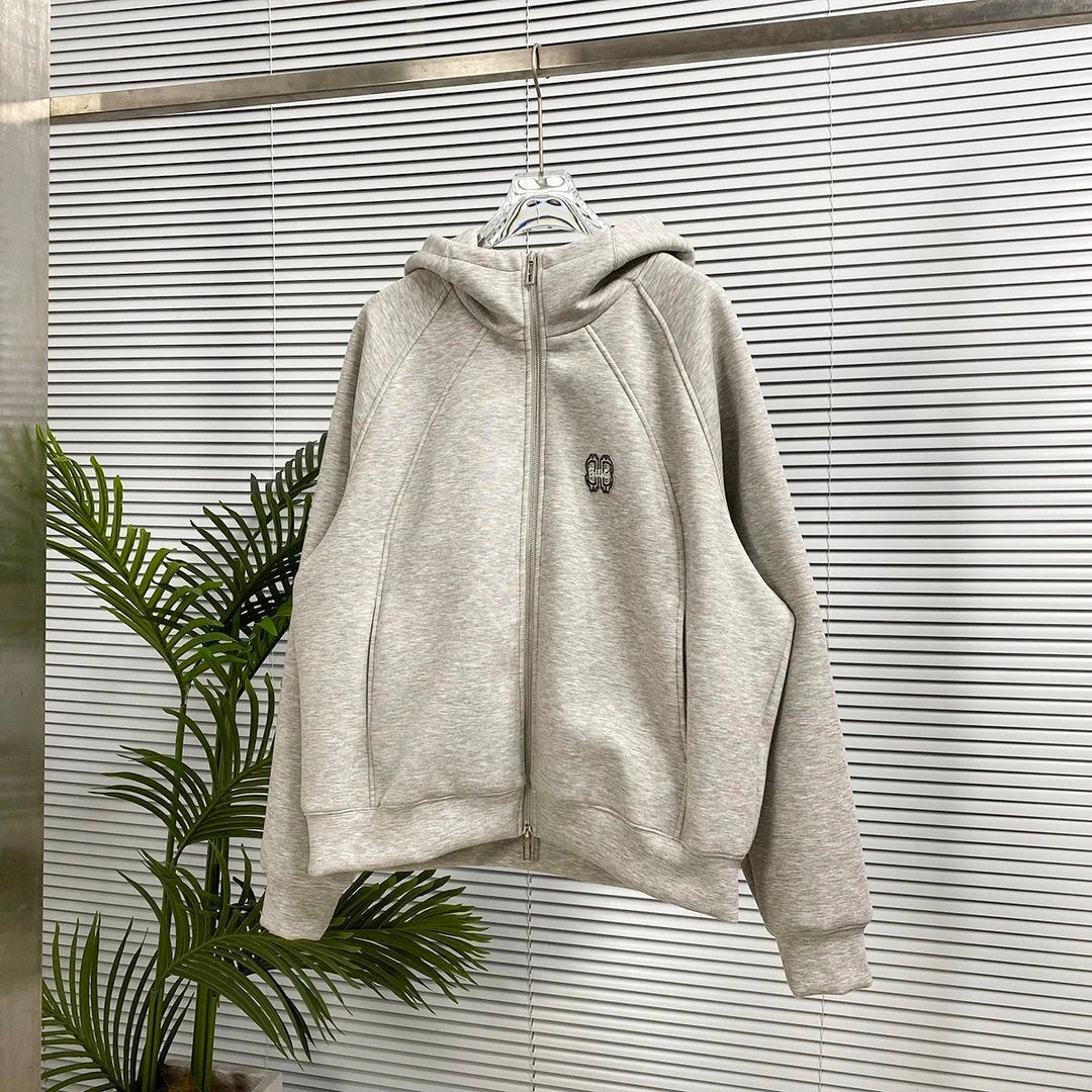 Balenciaga Hoodie Zipper Hoodie Sweatshirt Jacket Top Unisex Sports Casual Loose Fit Versatile