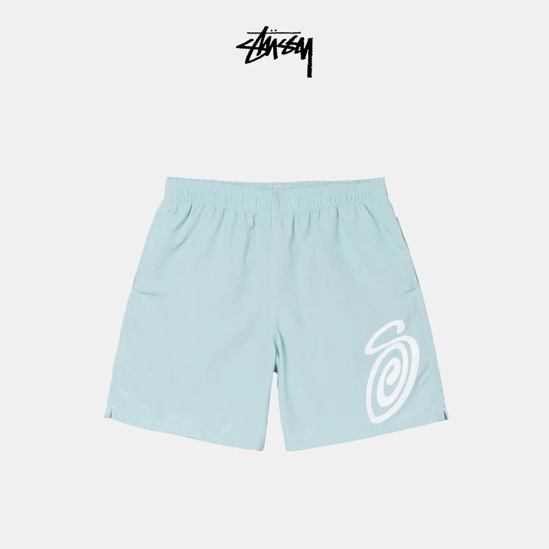 Stussy Shorts Top Version S Mosquito-Repellent Incense Pattern Summer Sports Casual Shorts Men and Women Same Style