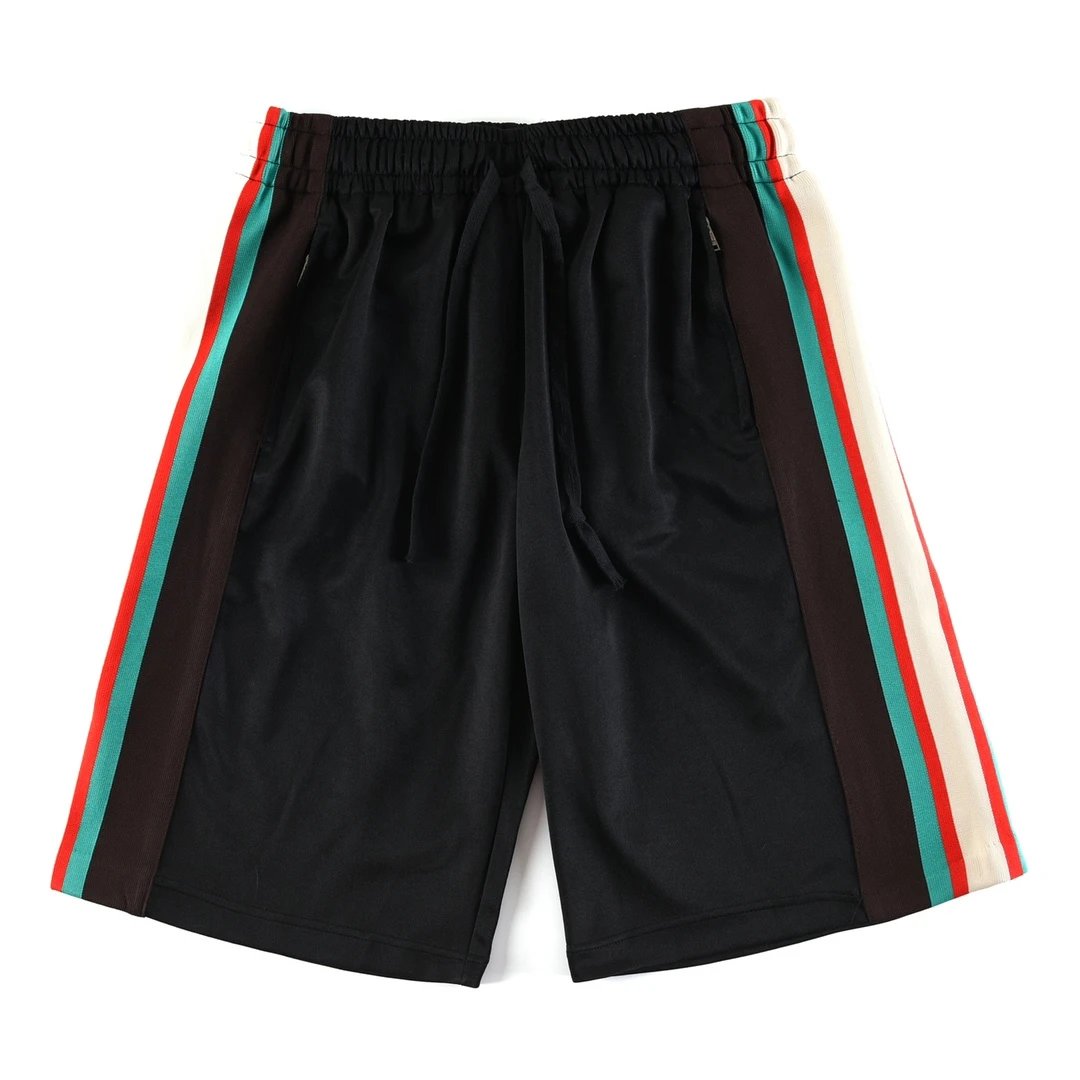 Gucci Shorts Side Colorful Edge Weaving logo Five-point Shorts25ss New Drawstring Casual Pants for Men and Women, Summer Style5Two-in-One Casual Sweatpants Pure Cotton Joggers