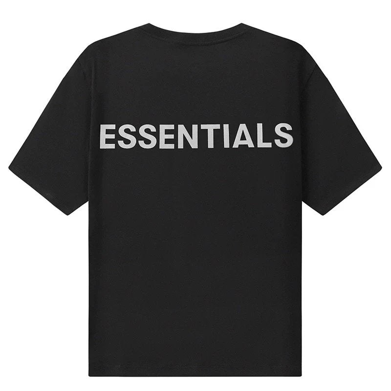 ESSENTIALS T-shirt Top Version3M Double Line Short Sleeve Reflective Letter Printing T T-shirt