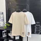 Gucci T-shirt Top version BBR Burberry Plaid Embroidered Icon War Horse logo round Neck Short Sleeve25ss New Pure Cotton Unisex Style T T-shirt OS Loose Fit Base Shirt B Home Top Half Sleeve T-Shirt