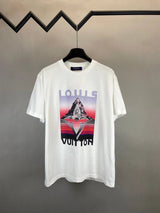Louis Vuitton LV T-shirt Floral Alpine Print on the Chest logo round Neck Short Sleeve25ss New pure cotton T Unisex T-Shirt OS Drop Shoulder Loose Fit Base Shirt Top T-Shirt Short Sleeve
