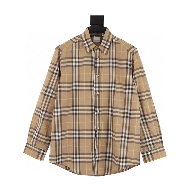 Burberry Shirt New Striped Long-Sleeved Shirt for Men and Women