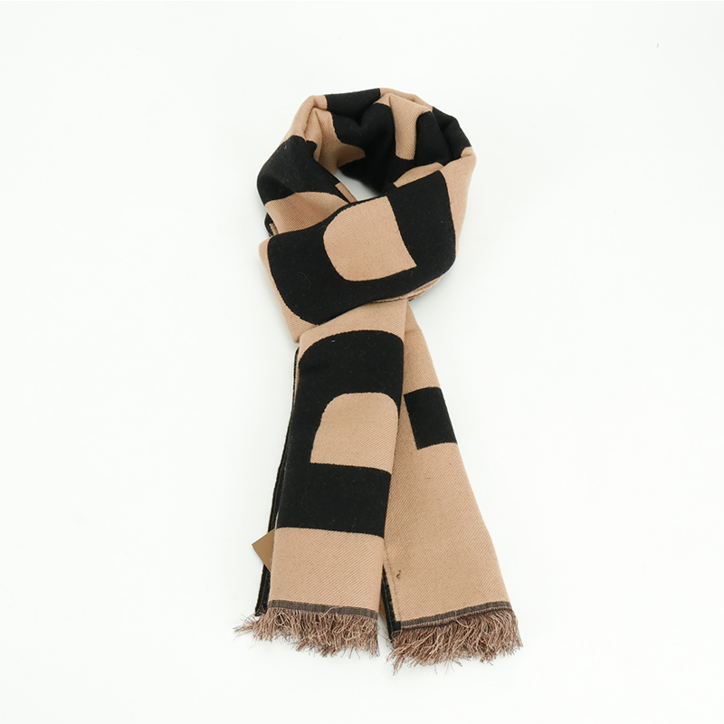 Burberry Scarf Large Letter Double-Sided Tassel Long Scarf Same Style for Men and Women