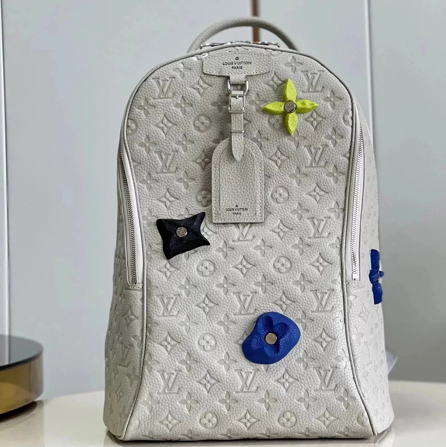 Louis Vuitton LV Backpack Top version 【Version】2022New ELLIPSE Backpack M20877Gray2022Autumn and Winter Series Set Rock Climbing Theme Cow Leather Dip Dyed Chunky Color Rock Climbing Backpack Schoolbag Hiking Backpack Travel Bag
