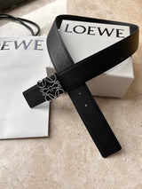 LOEWE Belt Top version Belt Genuine Cattlehide Leather Surface Original Single Original Single Double-Sided First Layer Original Cowhide4.0Men's Leather Belt Man's Belt Men's Belt Business Casual Pants Belt Men's Business Casual Belt Belt Men's High-End B