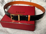 Bally Belt Top version Original Single Belt Counter New Men's Double-Sided Casual Business Belt Wide3.4cm Double-Sided Head Layer Cowhide Belt First Layer Cow Leather Belt Men and Women Business Casual Belt Belt Men's Leather Belt